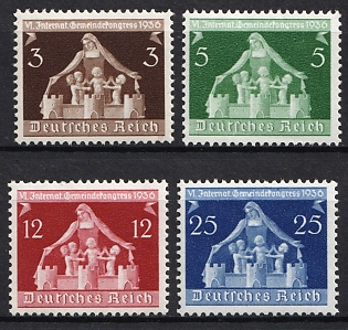 1936 Third Reich, Germany, Complete Set