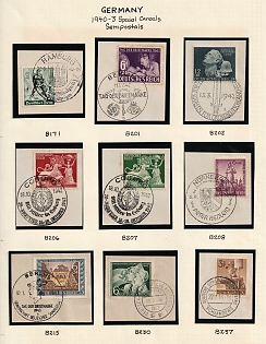 1940-43 Third Reich, Germany, Collection of Commemorative Postmarks