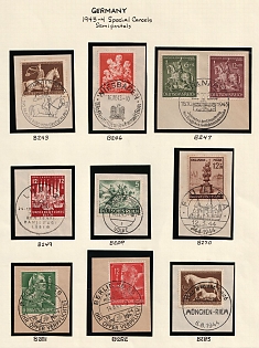 1943-44 Third Reich, Germany, Collection of Commemorative Postmarks
