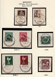 1944-45 Third Reich, Germany, Collection of Commemorative Postmarks