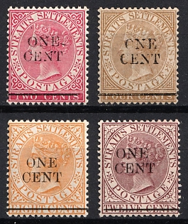 1892 Straits Settlements, Malaysia, British Colonies, Queen Victoria
