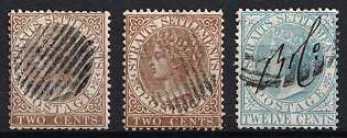 1867-72 Straits Settlements, Malaysia, British Colonies, Queen Victoria