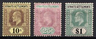 1905 Straits Settlements, Malaysia, British Colonies, King Edward VII