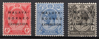 1922 Straits Settlements, Malaysia, British Colonies, Malaya-Borneo Exhibition