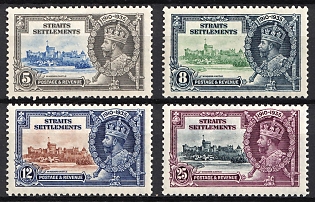 1935 Straits Settlements, Malaysia, British Colonies, Silver Jubilee, Complete Set
