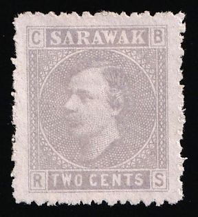 1875 2c Sarawak, Malaysian States, British Colonies