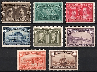 1908 Dominion of Canada, Quebec Tercentenary, Complete Set