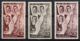 1938 The Second Trans - Polar Flight from Moscow to San - Jacinto (USA), Soviet Union, USSR, Russia, Complete Set