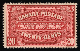 1922 20c Dominion of Canada, Special Delivery Stamp