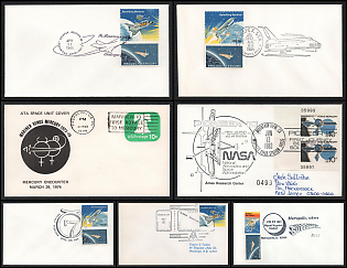 1974-87 Benefiting Mankind, Mercury and Venus, United States, Space Exploration, Group of Commemorative Covers with Pictorial Cancellations