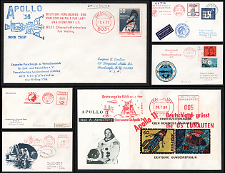 1969-75 'Apollo', Germany, Space Exploration, Group of Commemorative Covers with Meter Cancellations
