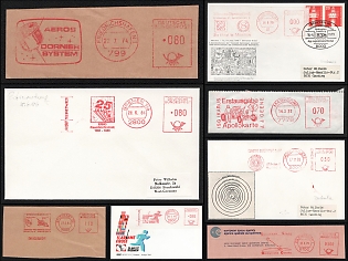 1972-87 Cosmic Events, Germany, Space Exploration, Group of Commemorative Covers with Meter Cancellations