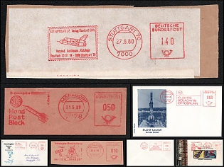 1966-80 Rocketry, Germany, Space Exploration, Group of Commemorative Covers with Meter Cancellations