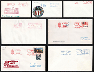 1967-72 Space Achievements, United States, Space Exploration, Group of Commemorative Covers with Meter Cancellations