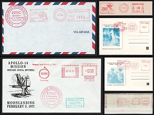 1971-86 'Apollo', 'Giotto', Czechoslovakia, Netherlands, Space Exploration, Group of Commemorative Covers with Meter Cancellations