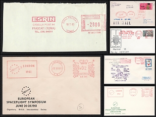 1961-85 'Mariner 10', 'Apollo', European Spaceflight Symposium in London, Ecuador, Great Britain, Italy, Spain, Space Exploration, Group of Commemorative Covers with Meter Cancellations