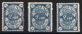 1883 2k Gdov Zemstvo, Group of Varieties, Types