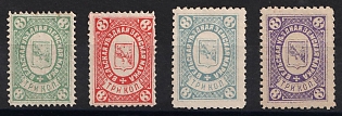 1886-91 3k Velsk Zemstvo, Group of Stamps
