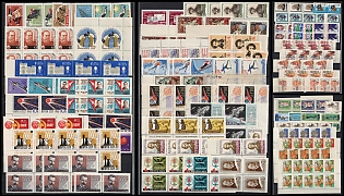 1961-63 Soviet Union, USSR, Russia, Collection of Stamps, Pair Strips and Blocks