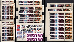 1963 Soviet Union, USSR, Russia, Collection of Stamps, Pair Strips and Blocks