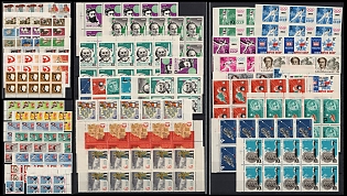 1964-65 Soviet Union, USSR, Russia, Collection of Stamps, Pair Strips and Blocks