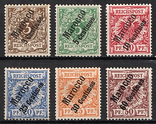 1899 German Offices in Morocco, Germany, Complete Set
