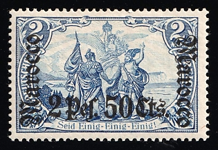 1905 2p 50c on 2m German Offices in Morocco, Germany
