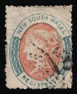 1856-59 6d New South Wales, Australia