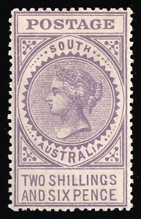 1909 2s6d South Australia, British Colonies, Type X