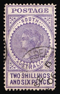 1905 2s6d South Australia, British Colonies, Type V, Adelaide Postmark