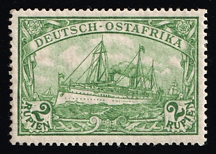 1920 2r East Africa, German Colonies, Kaiser’s Yacht, Germany