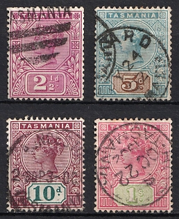 1892-99 Tasmania, Australia, British Colonies, Queen Victoria