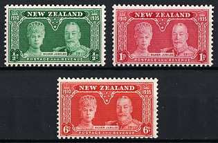 1935 New Zealand, British Commonwealth, Silver Jubilee, Complete Set
