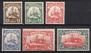 1905-19 Cameroon, German Colonies, Kaiser’s Yacht, Germany, Complete Set