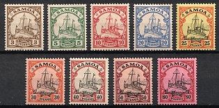 1900 Samoa, German Colonies, Kaiser’s Yacht, Germany