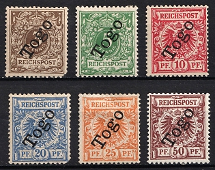 1897-99 Togo, German Colonies, Germany, Complete Set