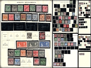 1871-1937 Malaysian States, British Colonies, Group of stamps
