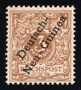 1898 3pf New Guinea, German Colonies, Germany, Light Brown Color