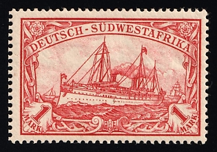 1901 1m South West Africa, German Colonies, Kaiser’s Yacht, Germany