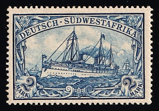 1901 2m South West Africa, German Colonies, Kaiser’s Yacht, Germany