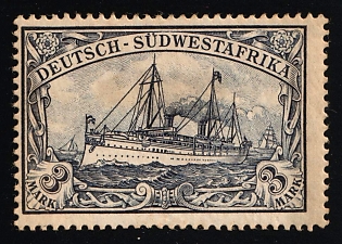 1901 3m South West Africa, German Colonies, Kaiser’s Yacht, Germany