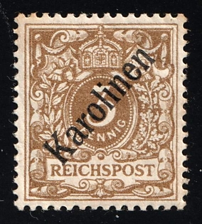 1899 3pf Caroline Islands, German Colonies, Germany