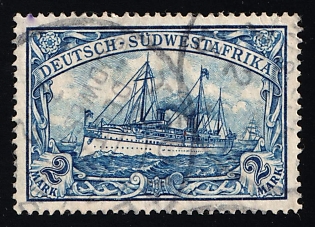 1911 2m South West Africa, German Colonies, Kaiser’s Yacht, Germany