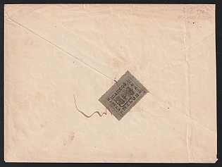 1888 Shatsk Zemstvo (Tambov Province), Cover from Nosiny (Shatsk District) to Shatsk, franked with 3k (Shatsk), canceled by manuscript pen lines