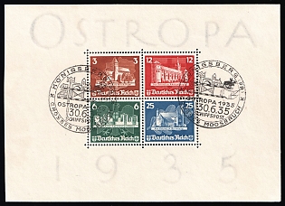 1935 Third Reich, Germany, Souvenir Sheet