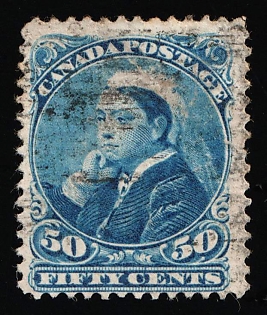1893 50c Dominion of Canada, Blue