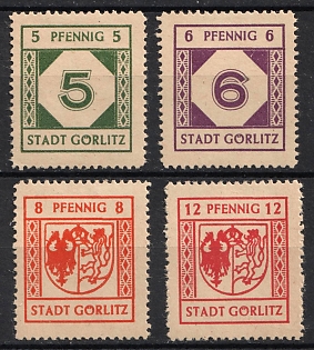 1945 Gorlitz, Germany Local Post, Complete Set