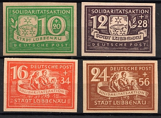 1946 Lubbenau (Spreewald), Germany Local Post, Complete Set, Imperforate