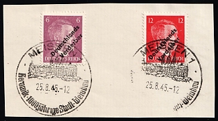 1945 Meissen on piece, Germany Local Post, Commemorative Postmarks