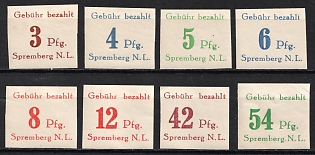 1945 Spremberg (Lower Lusatia), Germany Local Post, White Paper, Imperforate, Complete Set